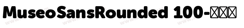 MuseoSansRounded 100字体转换